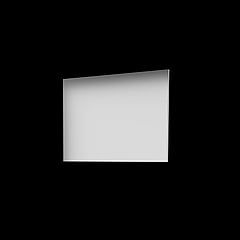 Basic Basic spiegel rechthoek op houten paneel 80 x 80 x 2 cm
