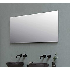 Basic Basic spiegel rechthoek op houten paneel 120 x 60 x 2cm