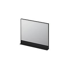 INK SP14 rechthoekige spiegel inclusief planchet 80 x 100 x 10 cm, mat zwart