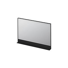 INK SP14 rechthoekige spiegel inclusief planchet 80 x 120 x 10 cm, mat zwart