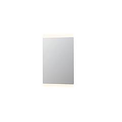 INK SP4 spiegel met aluminium frame met boven- en onder LED-verlichting, colour-changing en sensorschakelaar 80 x 60 x 4 cm