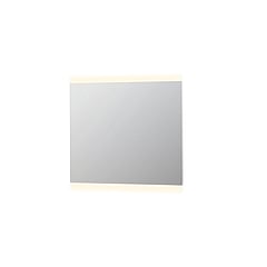 INK SP4 spiegel met aluminium frame met boven- en onder LED-verlichting, colour-changing en sensorschakelaar 80 x 100 x 4 cm