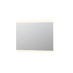 INK SP4 spiegel met aluminium frame met boven- en onder LED-verlichting, colour-changing en sensorschakelaar 80 x 120 x 4 cm