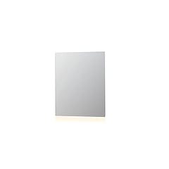 INK SP3 spiegel met aluminium frame met indirecte boven of onder LED-verlichting en sensorschakelaar 80 x 70 x 4 cm
