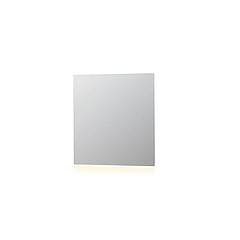 INK SP3 spiegel met aluminium frame met indirecte boven of onder LED-verlichting en sensorschakelaar 80 x 80 x 4 cm