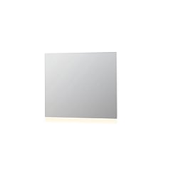 INK SP3 spiegel met aluminium frame met indirecte boven of onder LED-verlichting en sensorschakelaar 80 x 100 x 4 cm