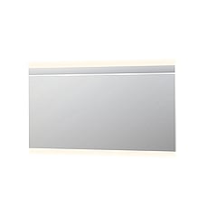 INK SP6 spiegel met aluminium frame met indirecte boven- en onder LED-verlichting, colour-changing en sensorschakelaar 80 x 160 x 4 cm