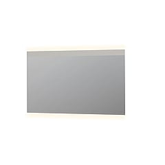 INK SP11 spiegel van rookglas op aluminium frame met indirecte boven- en onder LED-verlichting en sensorschakelaar 80 x 140 x 4 cm