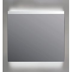 INK SP11 spiegel van rookglas op aluminium frame met indirecte boven- en onder LED-verlichting en sensorschakelaar 80 x 100 x 4 cm