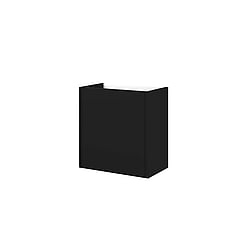 Proline fonteinonderkast met 1 links- of rechtsdraaiende push-to-open deur 40 x 23 x 40 cm, mat zwart