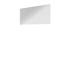 Proline Xcellent spiegelkast met 2 dubbel gespiegelde deuren 120 x 60 x 14 cm, glans wit