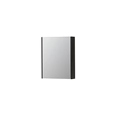 INK SPK2 spiegelkast met 1 dubbelzijdige spiegeldeur, 2 verstelbare glazen planchetten, stopcontact en schakelaar 60 x 14 x 73 cm, intens eiken