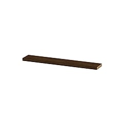 INK wandplank in houtdecor 3,5cm dik voorzijde afgekant voor ophanging in nis 120x20x3,5cm, koper eiken