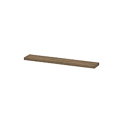 INK wandplank in houtdecor 3,5cm dik vaste maat voor vrije ophanging inclusief blinde bevestiging 80x20x3,5cm, naturel eiken