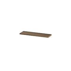 INK wandplank in houtdecor 3,5cm dik voorzijde afgekant voor ophanging in nis 120x35x3,5cm, zuiver eiken