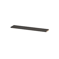 INK wandplank in houtdecor 3,5cm dik voorzijde afgekant voor ophanging in nis 180x35x3,5cm, oer grijs