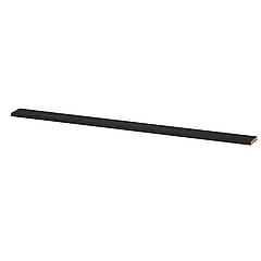 INK wandplank in houtdecor 3,5cm dik variabele maat voor vrije ophanging inclusief blinde bevestiging 180-275x20x3,5cm, houtskool eiken