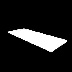 Basic Algemeen afdekplaat 120 x 3,2 x 46 cm, ice white