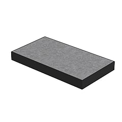 INK Tilo Contra tegelframe van gepoedercoat staal incl. watervaste constructieplaat met tegel 40x4x22 cm, mat zwart/mat concrete