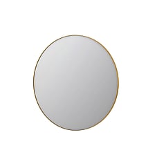 INK® SP15 ronde spiegel verzonken in stalen kader ø 120 cm, mat goud