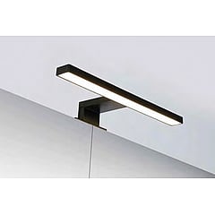 LED 010 opbouw LED-verlichting geschikt voor spiegel met colour-changing, dimbaar inclusief schakelaar en trafo 30 cm, mat zwart