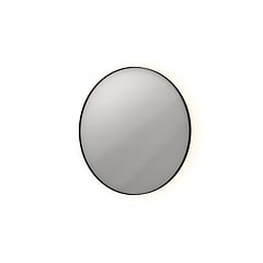 INK SP17 ronde spiegel voorzien van dimbare LED-verlichting, verwarming en colour-changing ø 100 cm, mat zwart