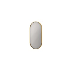 INK® SP20 ovale spiegel verzonken in stalen kader 80 x 40 x 4 cm, mat goud