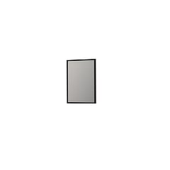 INK® SP18 rechthoekige spiegel verzonken in stalen kader 80 x 60 x 4 cm, mat zwart