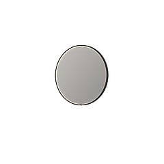 INK SP24 ronde spiegel voorzien van dimbare LED-verlichting, verwarming en colour-changing ø 100 cm, mat zwart