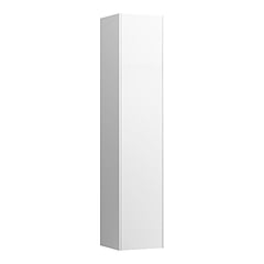 LAUFEN Base hoge kast met 1 linksdraaiende deur 35 x 33,5 x 165 cm, wit glanzend