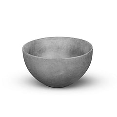 LoooX Ceramic Raw Small opzetkom rond Ø 23 cm, dark grey