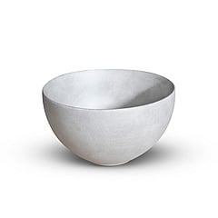 LoooX Ceramic Raw Small opzetkom rond Ø 23 cm, light grey