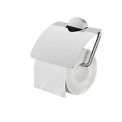 Geesa Opal toiletrolhouder met klep 14 x 2,3 x 13,7 cm, chroom