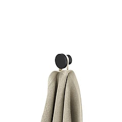 Geesa Opal handdoekhaak klein 2,5 x 2 x 2,5 cm, zwart