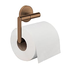 Wiesbaden Alonzo toiletrolhouder zonder klep 11 x 12,7 x 5 cm, geborsteld brons/koper