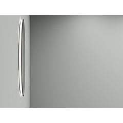 Wiesbaden Novi ronde spiegel met dimbare LED-verlichting 60 cm, mat zwart