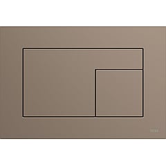 TECE Velvet wc-bedieningsplaat voor duospoeling 22 x 15 x 0,5 cm, Castoro Ottawa / Beige-bruin