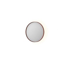 INK SP17 ronde spiegel voorzien van dimbare LED-verlichting, verwarming en colour-changing ø 40 cm, geborsteld koper