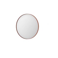 INK SP15 ronde spiegel verzonken in aluminium kader ø 60 cm, geborsteld koper