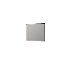 INK® SP18 rechthoekige spiegel verzonken in stalen kader 80 x 100 x 4 cm, mat zwart