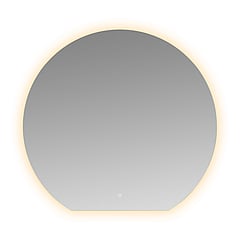 Sub ronde spiegel met dimbare LED-verlichting en spiegelverwarming 120 x 112 x 0,3 cm