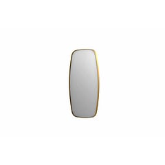 INK SP29 contour spiegel, rechthoekig met afgeronde hoeken verzonken in kader 50 x 4 x 100 cm, geborsteld mat goud