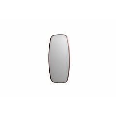 INK SP29 contour spiegel, rechthoekig met afgeronde hoeken verzonken in kader 50 x 4 x 100 cm, geborsteld koper