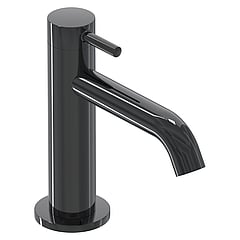 IVY Bond fonteinset: fonteinkraan model S 13,8 cm en clickplug, zwart chroom PVD