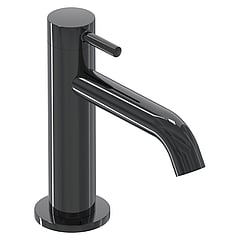 IVY Bond fonteinset: fonteinkraan model S 13,8 cm en always open plug, zwart chroom PVD