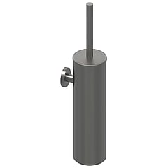 IVY Bond toiletborstelgarnituur geschikt voor wandmontage 40,6 x 8,9 x 12 cm, geborsteld metal black PVD