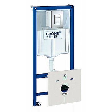 GROHE Rapid SL element voor hangend toilet met chromen bedieningspaneel 113 cm