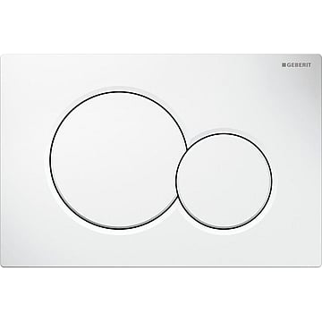 Geberit Sigma01 bedieningspaneel 2-knops frontbediening 16,4 x 24,6 cm, alpien wit