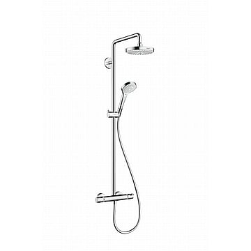 hansgrohe Croma Select S 180 2jet EcoSmart 9 l/min showerpipe, wit-chroom