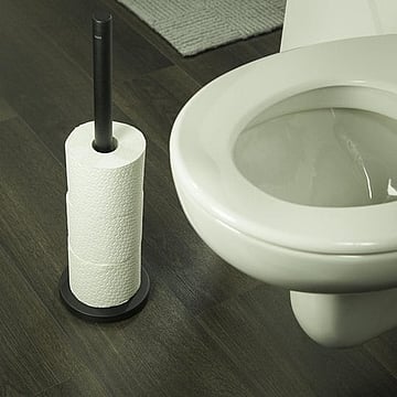 Tiger Bold toiletrolhouder 14,9x14,9x50,9 cm, zwart